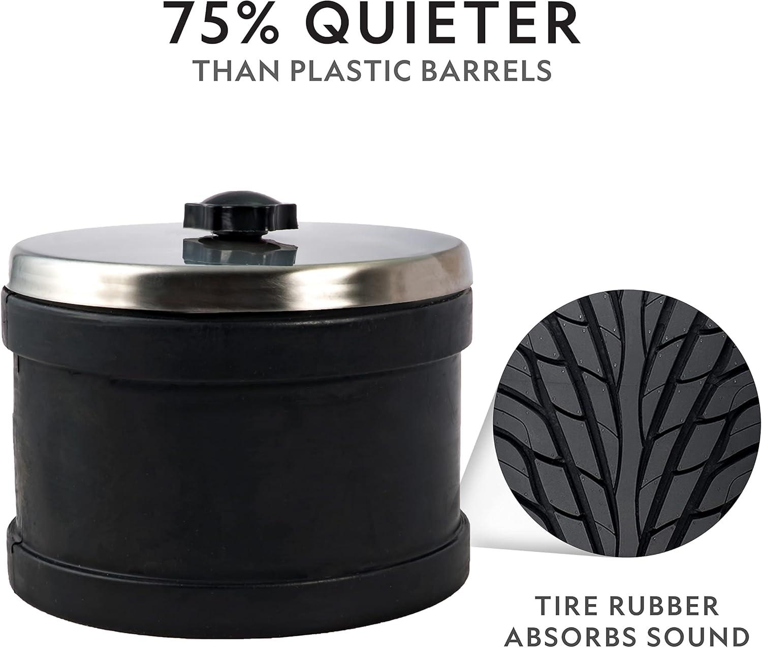 NATIONAL GEOGRAPHIC Professional Rock Tumbler Kit – Complete Rock Tumbler for Adults & Kids with Durable 2 Lb. Barrel, Rocks, Grit, and Patented GemFoam Finishing Foam Polish, Rock Polisher(Pro Kit with 9-Day Timer)