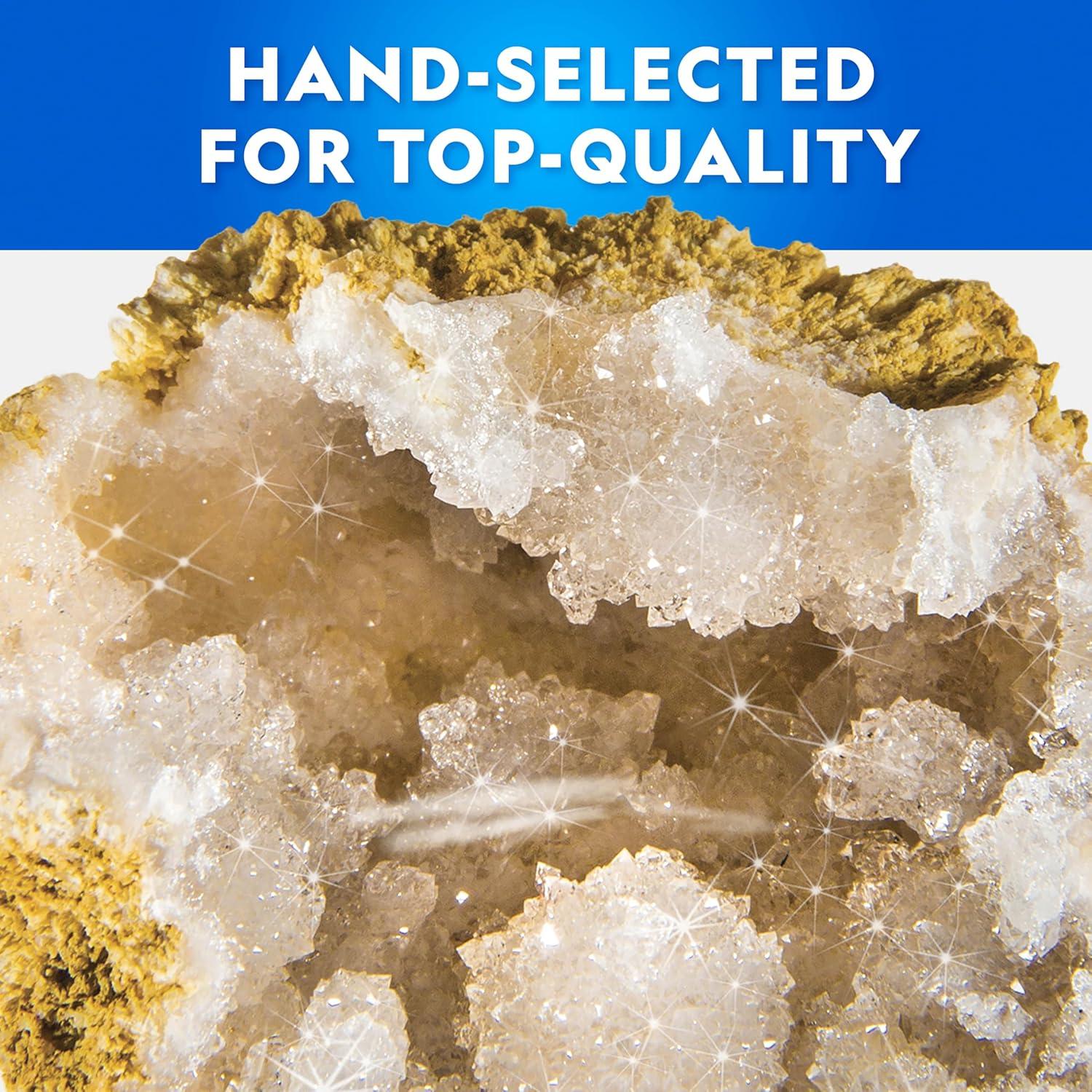 National Geographic Break Open 15 Premium Geodes Science Kit – Includes Goggles & 3 Display Stands – Great STEM Science Kit, Geology Gift for Kids, Break Your Own Geodes with Crystals