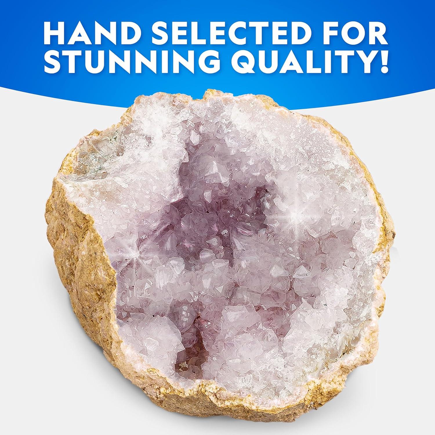 National Geographic Gigantic Geode Kit – Break Open a Huge Geode with Crystals Inside, Earth Science Kit for Kids, Fun Geology Activity, Rock and Mineral Gift for Boys and Girls(Gigantic Geodes Kit)