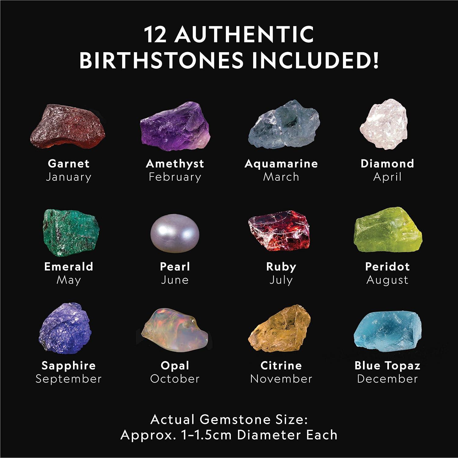 National Geographic Gigantic Gemstone Dig Kit – Excavate 100 Real Gems from a Giant Dig Brick, Gem Mining Kit for Kids, STEM Rock Collection Activity, Includes Tools & Learning Guide(12 Genuine Birthstones)