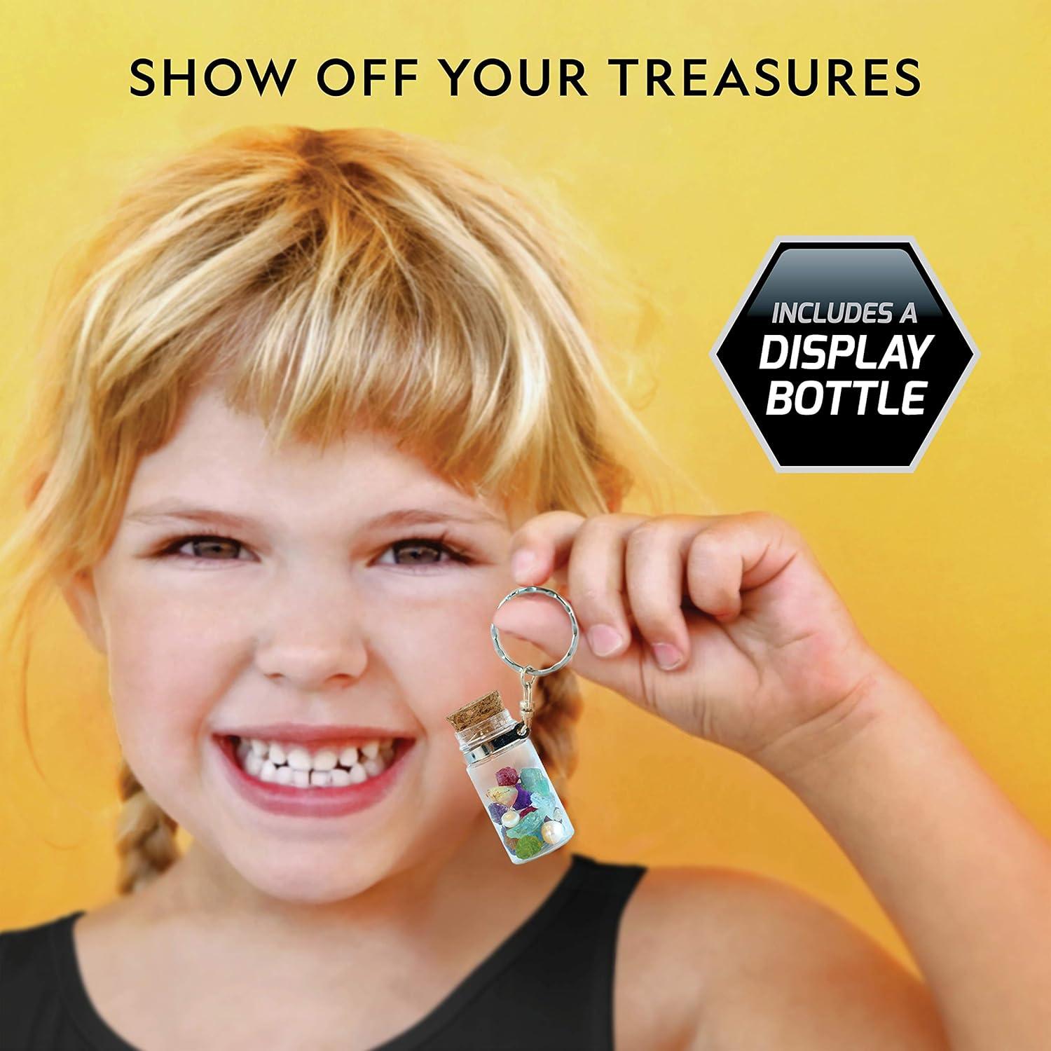 National Geographic Gigantic Gemstone Dig Kit – Excavate 100 Real Gems from a Giant Dig Brick, Gem Mining Kit for Kids, STEM Rock Collection Activity, Includes Tools & Learning Guide(12 Genuine Birthstones)