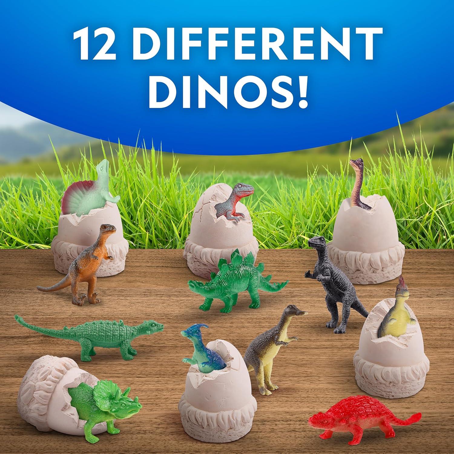 National Geographic Dinosaur Dig Kit – 12 Dino Shaped Dig Bricks with Dinosaur Figures Inside & Excavation Tool Sets, Egg Hunt or Dig Party Activity, Great STEM Toy for Boys & Girls(12 Dino-shaped Dig Bricks)