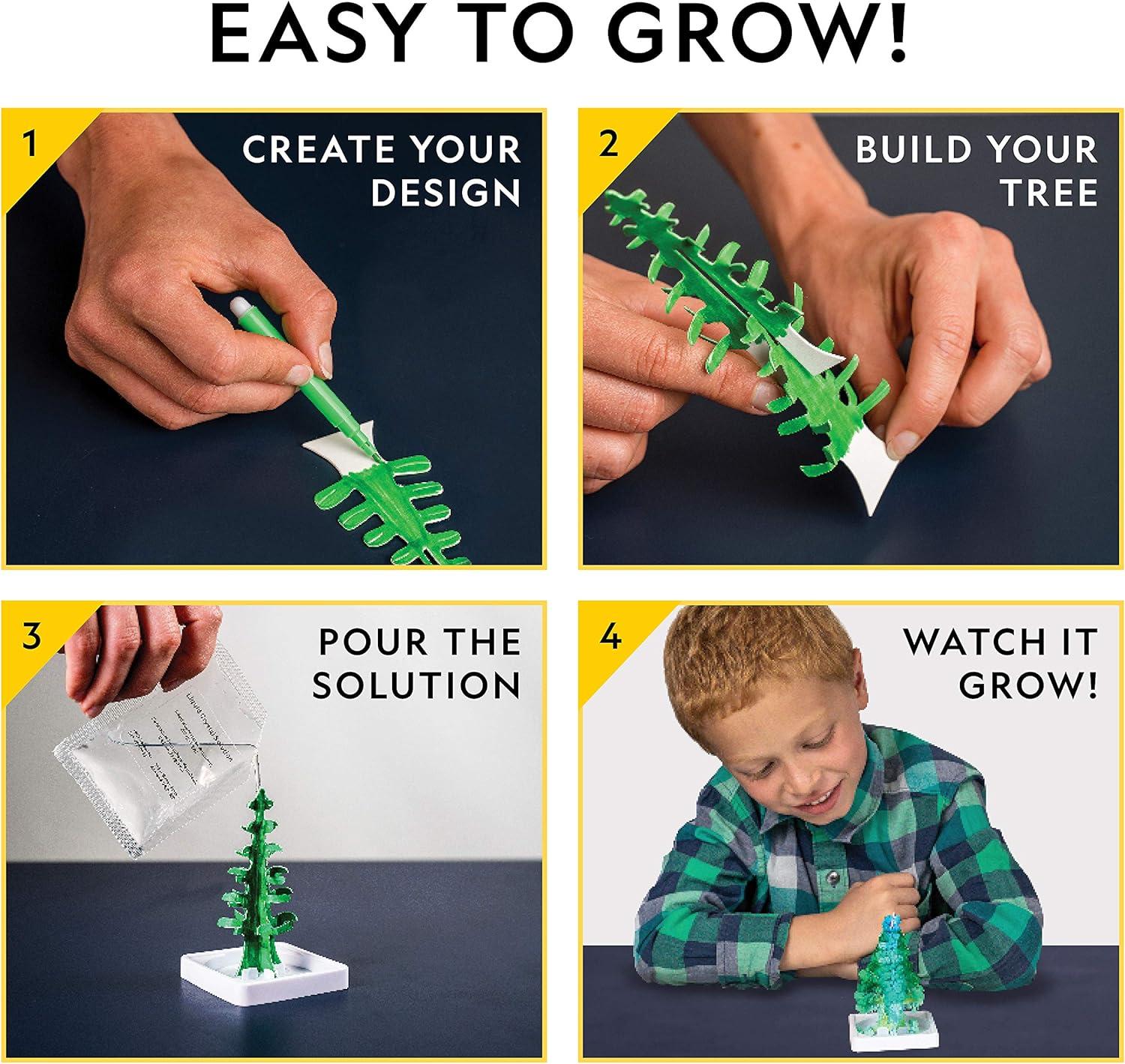 National Geographic Craft Kits for Kids – Crystal Growing Kit – Grow a Crystal Garden in Just 6 Hours, Educational Craft Includes Art Project, Geode, STEM Arts and Crafts for Girls (Amazon Exclusive)