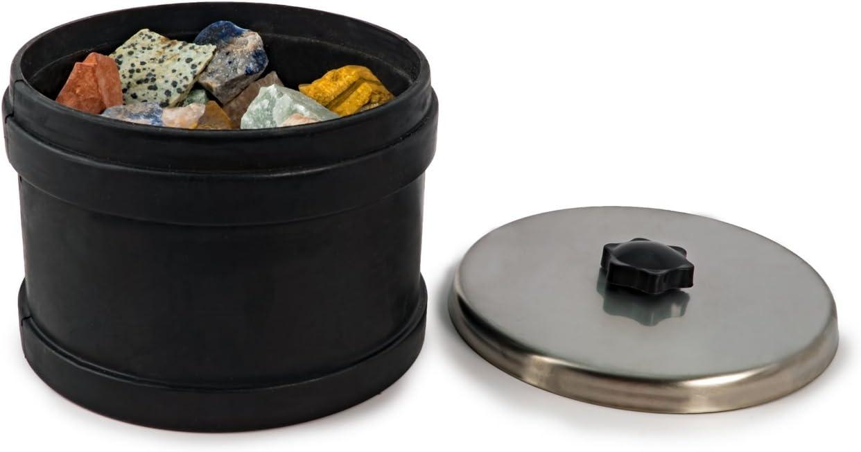 Blue Marble Discover with Dr. Cool Replacement Rock Tumbler Barrel for National Geographic Professional Series Tumbler and Hobby Series Tumblers, 2 Pound Rock Polisher Barrel with Leak-Proof Lid