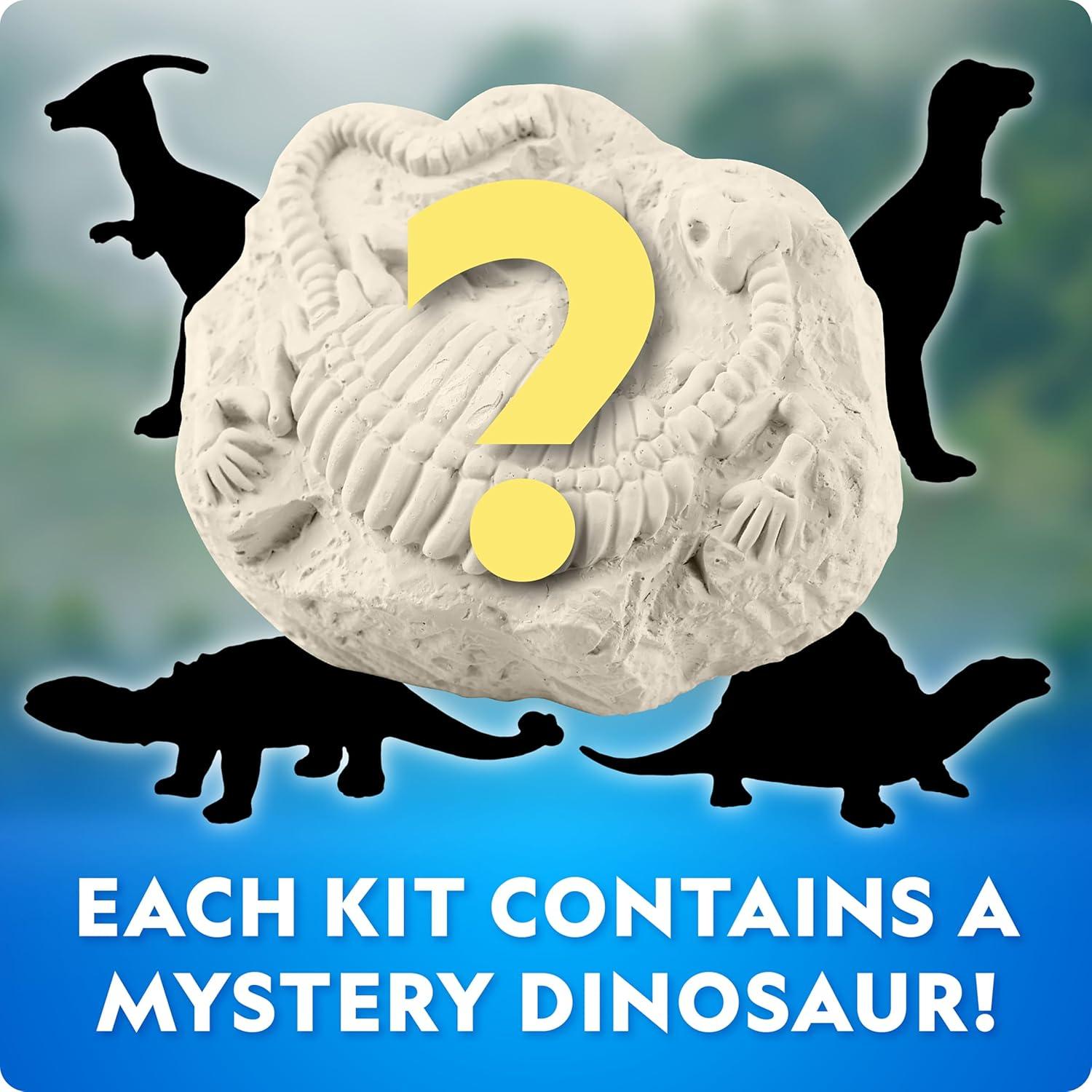 National Geographic Dinosaur Dig Kit – 12 Dino Shaped Dig Bricks with Dinosaur Figures Inside & Excavation Tool Sets, Egg Hunt or Dig Party Activity, Great STEM Toy for Boys & Girls(30 Individual Dig Bricks)