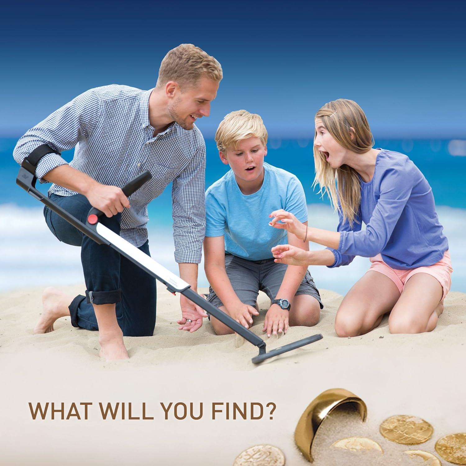 National Geographic PRO Series Metal Detector – Ultimate Treasure Hunter with Pinpointer, Large Waterproof 10″ Coil – Lightweight and Collapsible for Easy Travel (Amazon Exclusive)
