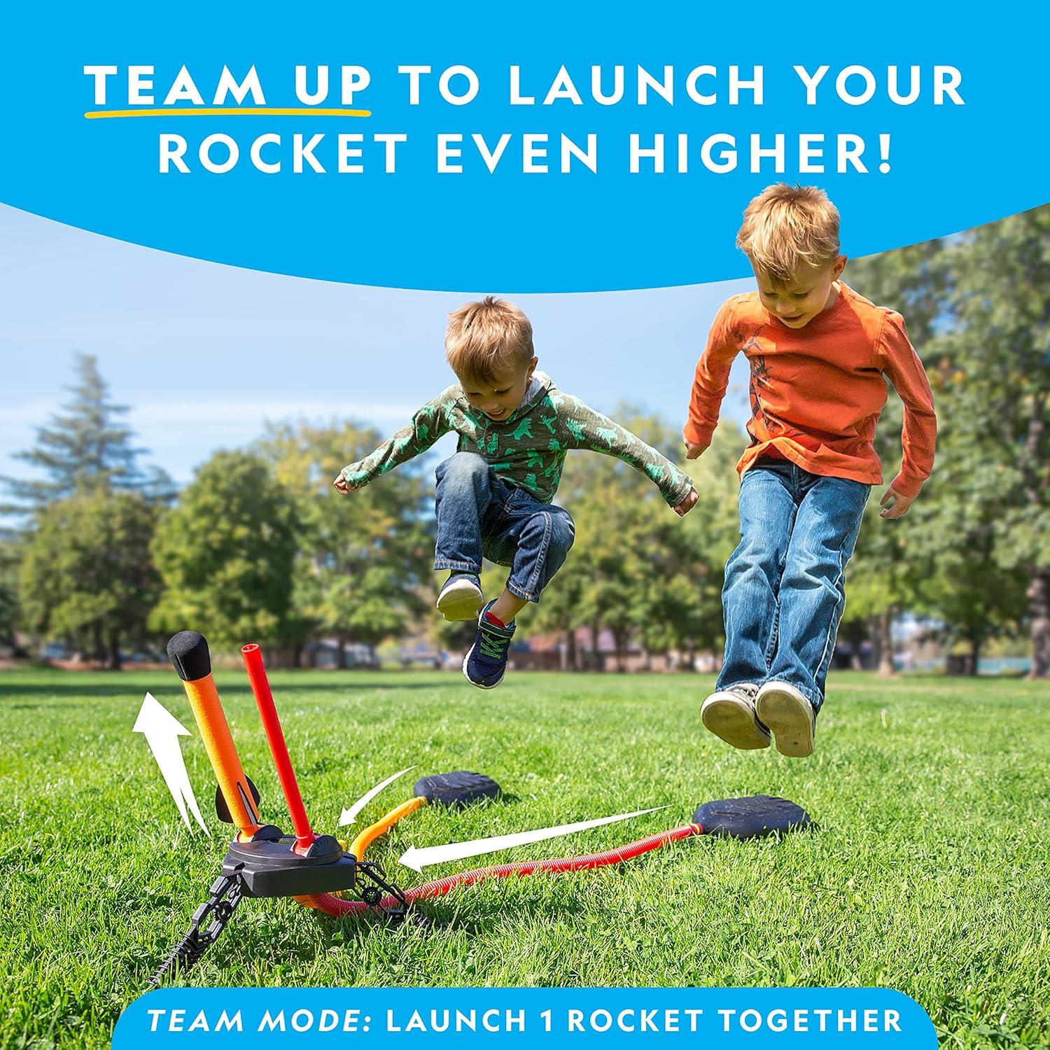 National Geographic Air Rocket Toy Refill – 5 LED Light-Up Air Rockets, Compatible with All Jump & Launch Air Powered Rocket Launchers(Air Rocket Racers)