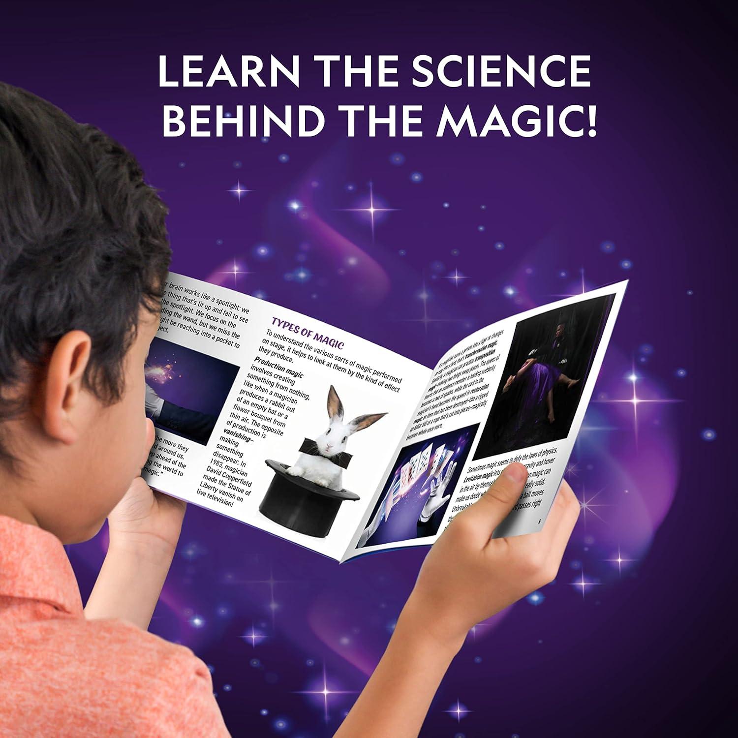 National Geographic Kids Magic Set – 45 Magic Tricks for Kids to Perform with Step-by-Step Video Instructions for Each Trick Provided by a Professional Magician, Toys for Boys and Girls(Magic 45 Kit)