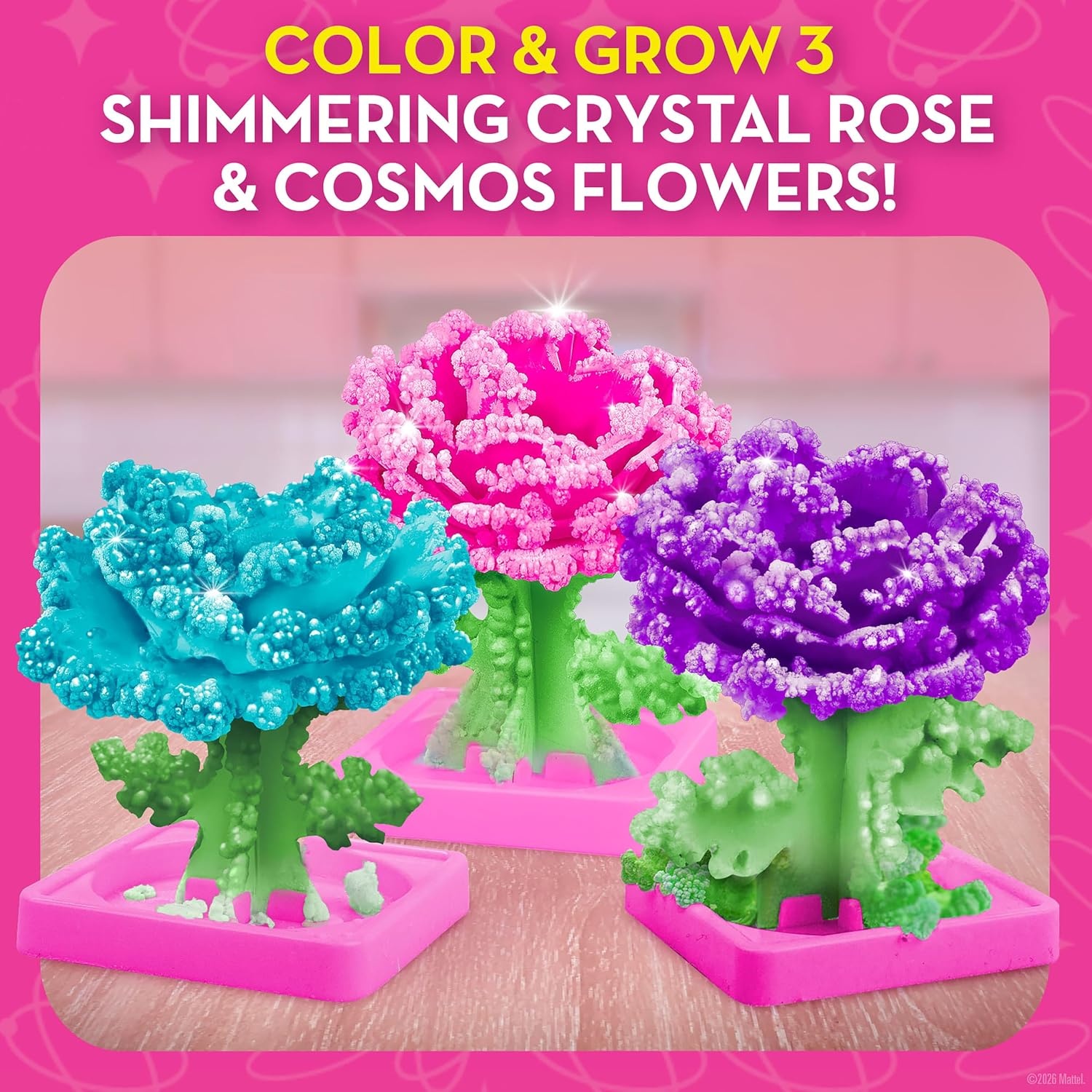 Barbie Crystal Growing Flower Garden Science Kit for Kids Ages 8-12