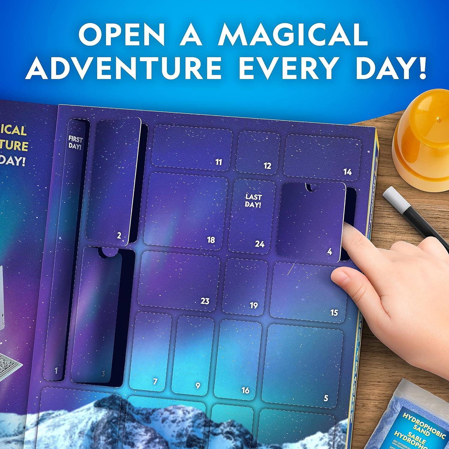 Blue Marble 2026 Glow In The Dark Advent Calendar – Countdown Calendar with 24 Science Activities, Experiments & Animal Figures | Fun & Educational Kids Advent Calendar(Magic Tricks & More)