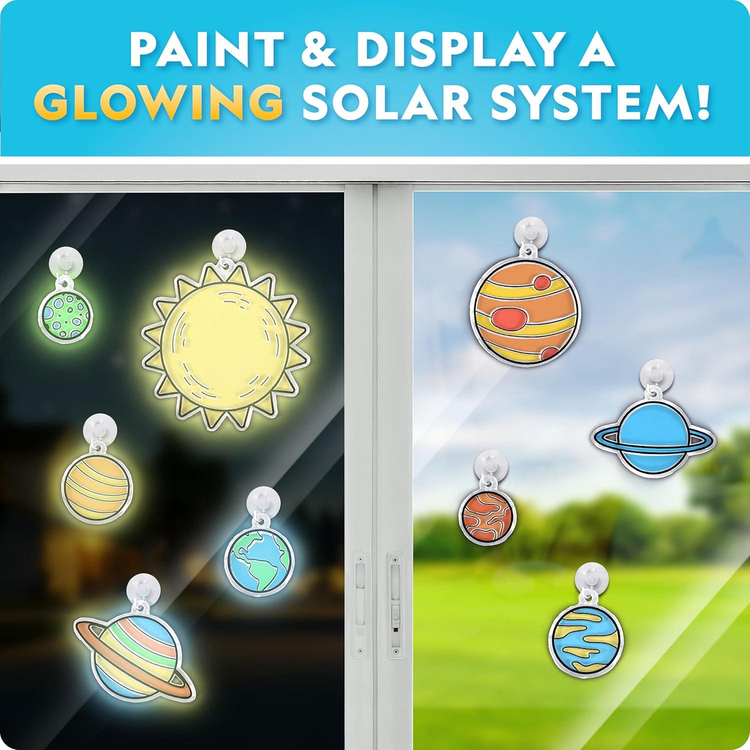 National Geographic Mega Space Activity Kit – Glow in The Dark Science Craft Kit for Kids with 100+ Pieces, Launch a Rocket, Create Glowing Constellations, Paint a Solar System & More(Space Science)