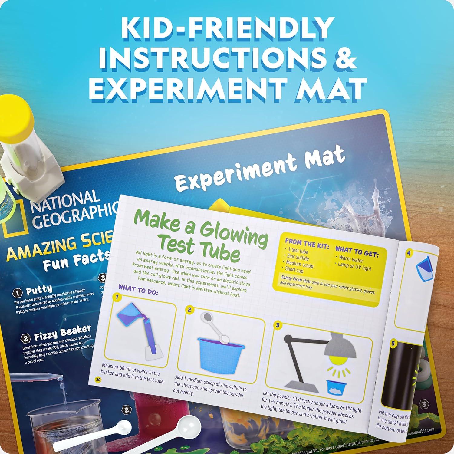 National Geographic Mega Science Lab – Kit for Kids with 75 Easy Experiments, Featuring Earth Science, Chemistry Set, and Magic STEM Projects for Boys and Girls (Amazon Exclusive)