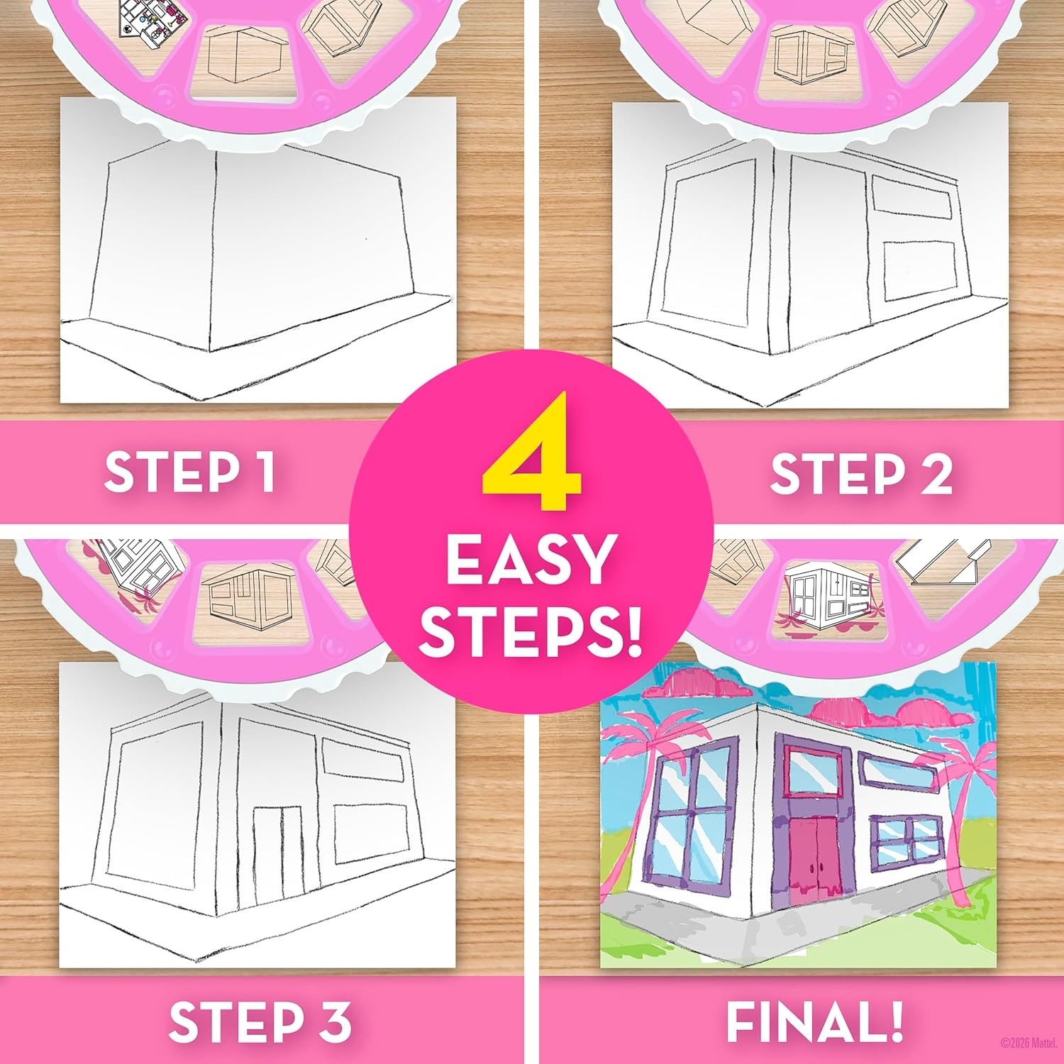 Barbie Dream Job Drawing Projector Art Activity Kit for Kids Ages 5+