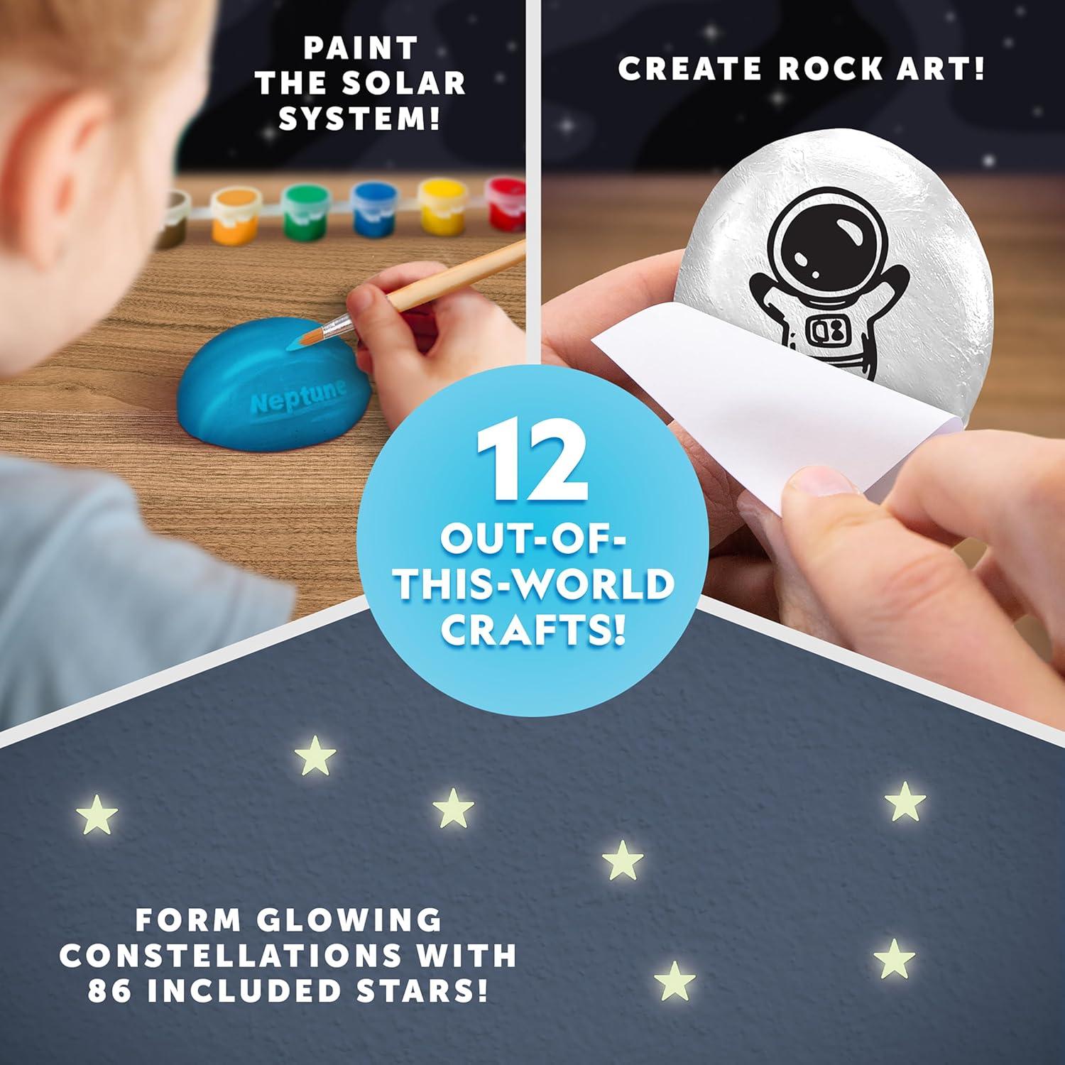 Blue Marble 2026 Glow In The Dark Advent Calendar – Countdown Calendar with 24 Science Activities, Experiments & Animal Figures | Fun & Educational Kids Advent Calendar(Outer Space Adventures)