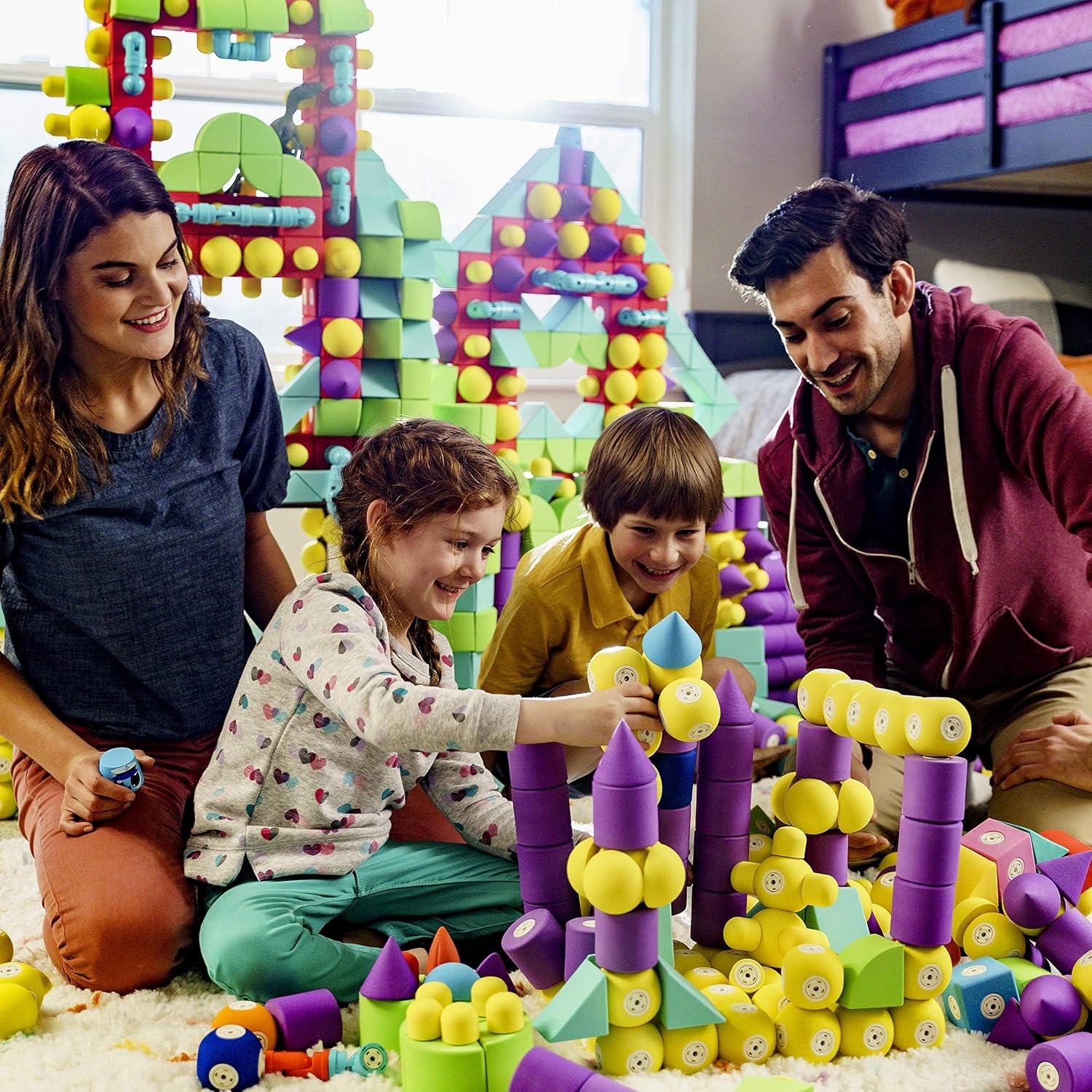 Blockaroo Magnetic Foam Building Blocks – 10-Piece Tug Boat, Bath Toys for Toddlers, Preschool Toys, Bathtub Toys, Sensory Toys, Blocks for Toddlers 3-5, Engineering Toys for Kids 3-5, Bath Blocks(Tug Boat)
