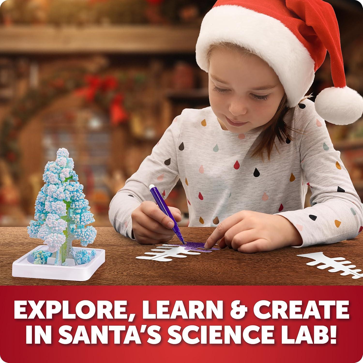 Blue Marble Science Surprise Christmas Ornament Kit for Kids- 4 Dig Kit Ornaments with Gemstone and Dinosaur Dig Bricks, Dino Digging Toys for Kids, Gem Excavation Stocking Stuffer for Boys and Girls(Science Experiment Workshop)