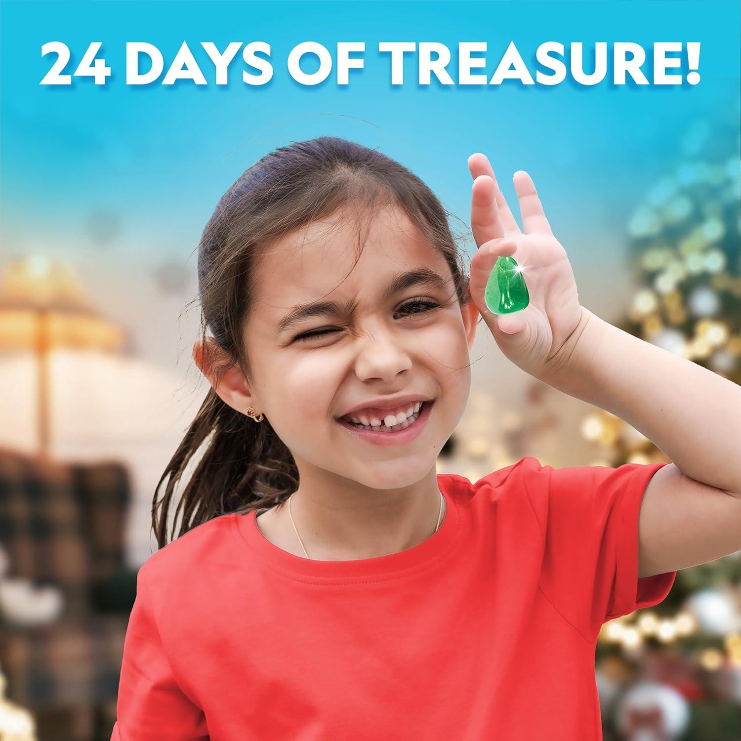 NATIONAL GEOGRAPHIC 2026 Rock Collection Advent Calendar – Countdown Calendar for Kids with 24 Gemstones, Minerals & Fossils for Kids, Complete Gem & Fossil Collection(Gemstone Collection)