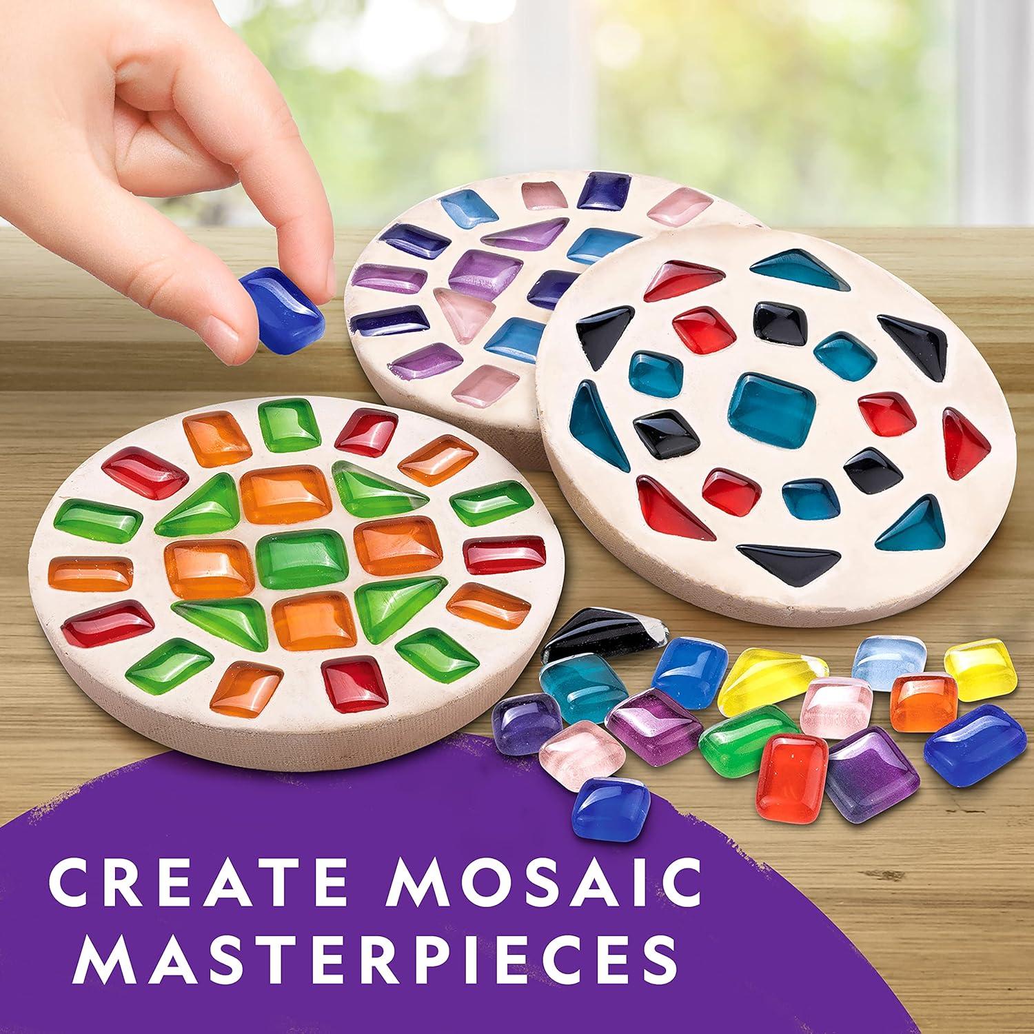 NATIONAL GEOGRAPHIC Marbling Paint Kit for Kids – Create 12 Sheets of Marble Art with Paints & Water, Painting Arts and Crafts Kit (Amazon Exclusive)(Clay  Mosaic & Paint Marbling Kits)