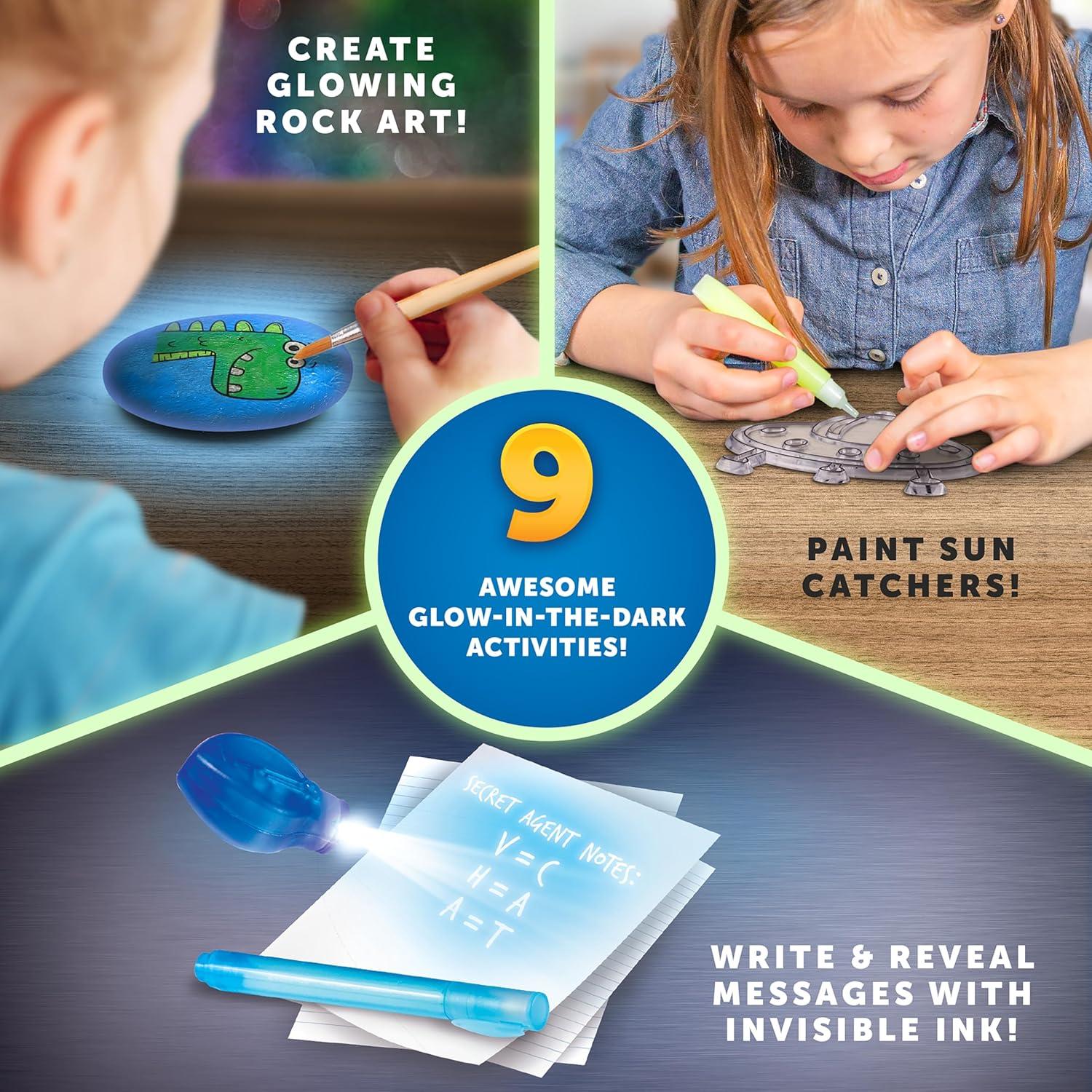 Blue Marble 2026 Glow In The Dark Advent Calendar – Countdown Calendar with 24 Science Activities, Experiments & Animal Figures | Fun & Educational Kids Advent Calendar(Glow-in-the-Dark Activities)