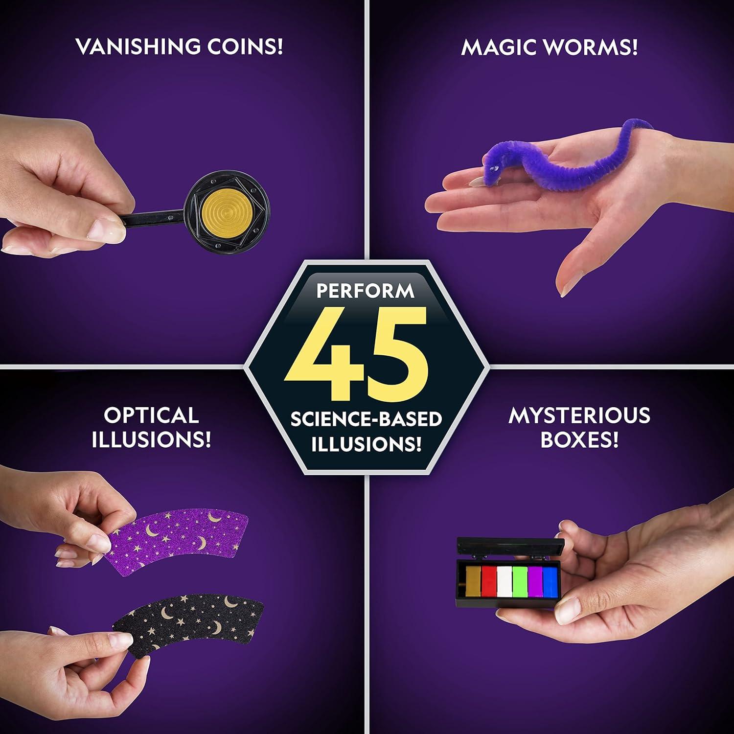 National Geographic Kids Magic Set – 45 Magic Tricks for Kids to Perform with Step-by-Step Video Instructions for Each Trick Provided by a Professional Magician, Toys for Boys and Girls(Starter Magic Kit)