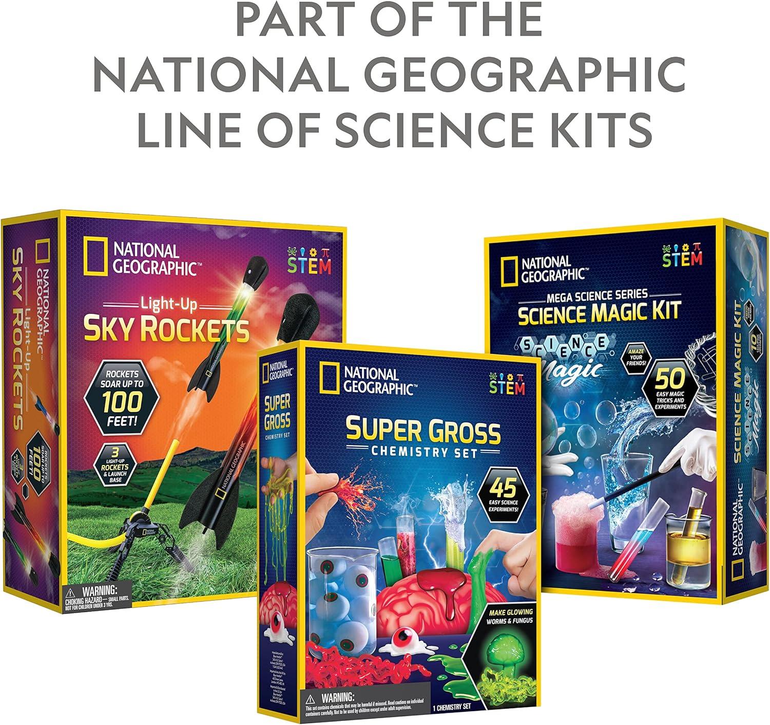 National Geographic Kids Magic Set – 45 Magic Tricks for Kids to Perform with Step-by-Step Video Instructions for Each Trick Provided by a Professional Magician, Toys for Boys and Girls(Starter Magic Kit)