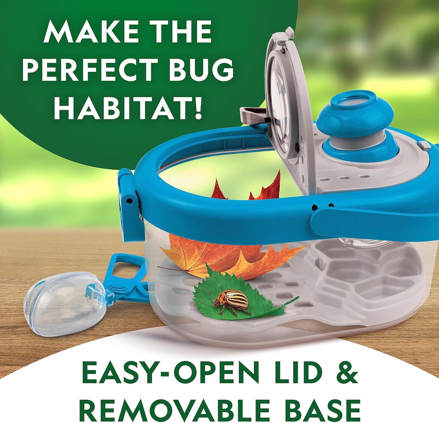 National Geographic Butterfly Growing & Bug Catcher Kit – Butterfly Habitat Kit with Voucher for 5 Caterpillars (S&H Not Included) & Bug Habitat with Magnified Viewers, Bug Catcher & More(Bug Catcher Kit)