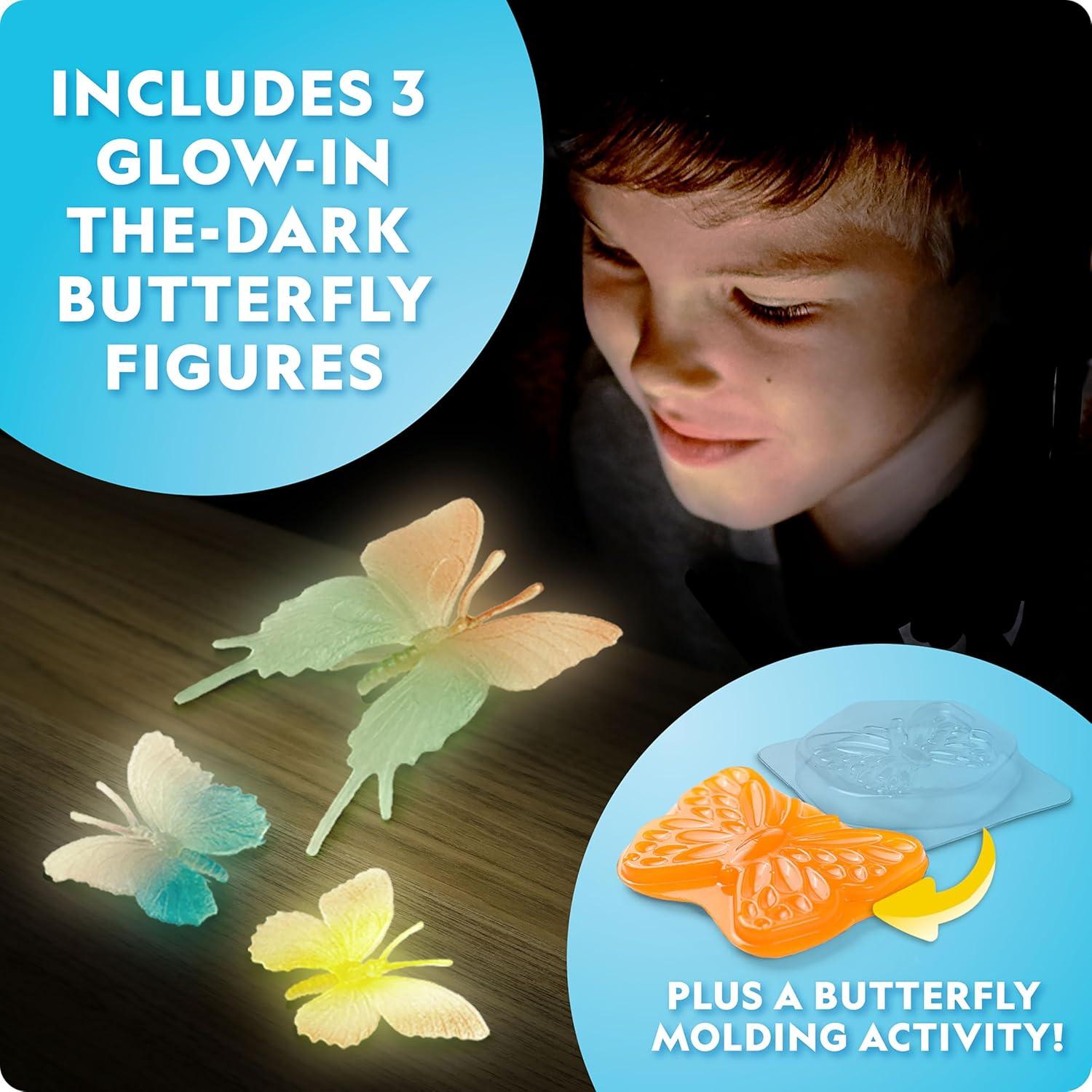 National Geographic Butterfly Growing Kit – Butterfly Habitat Kit with Voucher to Redeem 5 Caterpillars (S&H Not Included), Butterfly Cage, Feeder (Amazon Exclusive)(Ultimate Butterfly Kit)