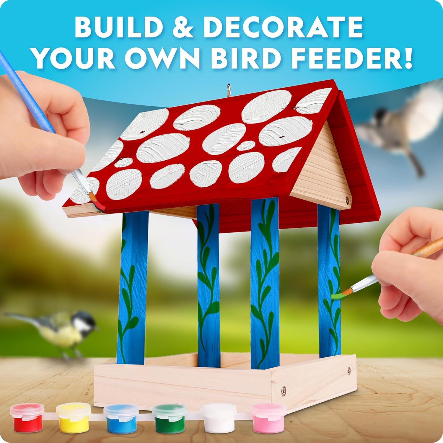National Geographic Build a Bee Habitat Craft Kit for Kids – Paint & Build a House for Mason Bees, Outdoor Arts & Crafts, Nature Learning Activity, DIY Pollinator Garden Craft, Solitary Bee Hotel(DIY Bird Feeder)