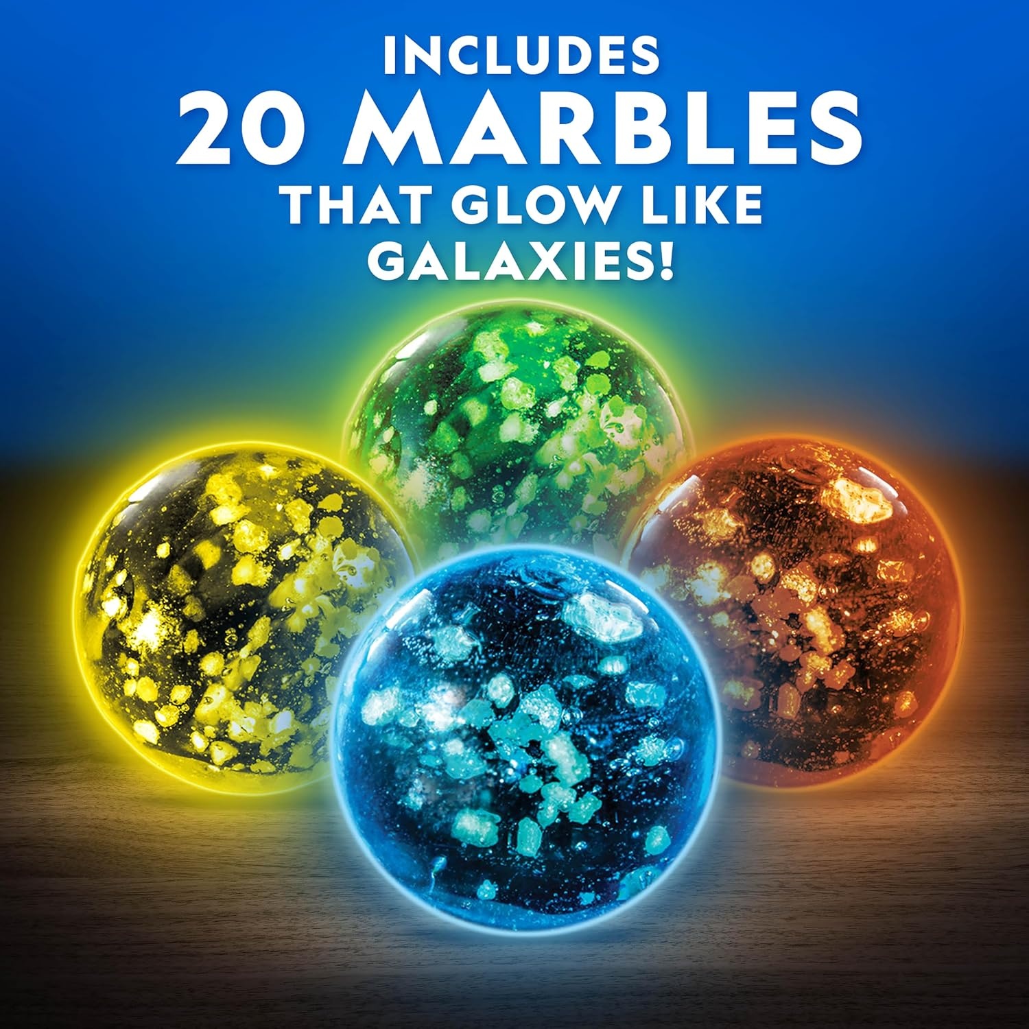 National Geographic Glow-in-the-Dark Motorized Marble Run for Kids 8-12(100-Piece Glow-in-the-Dark Marble Run)