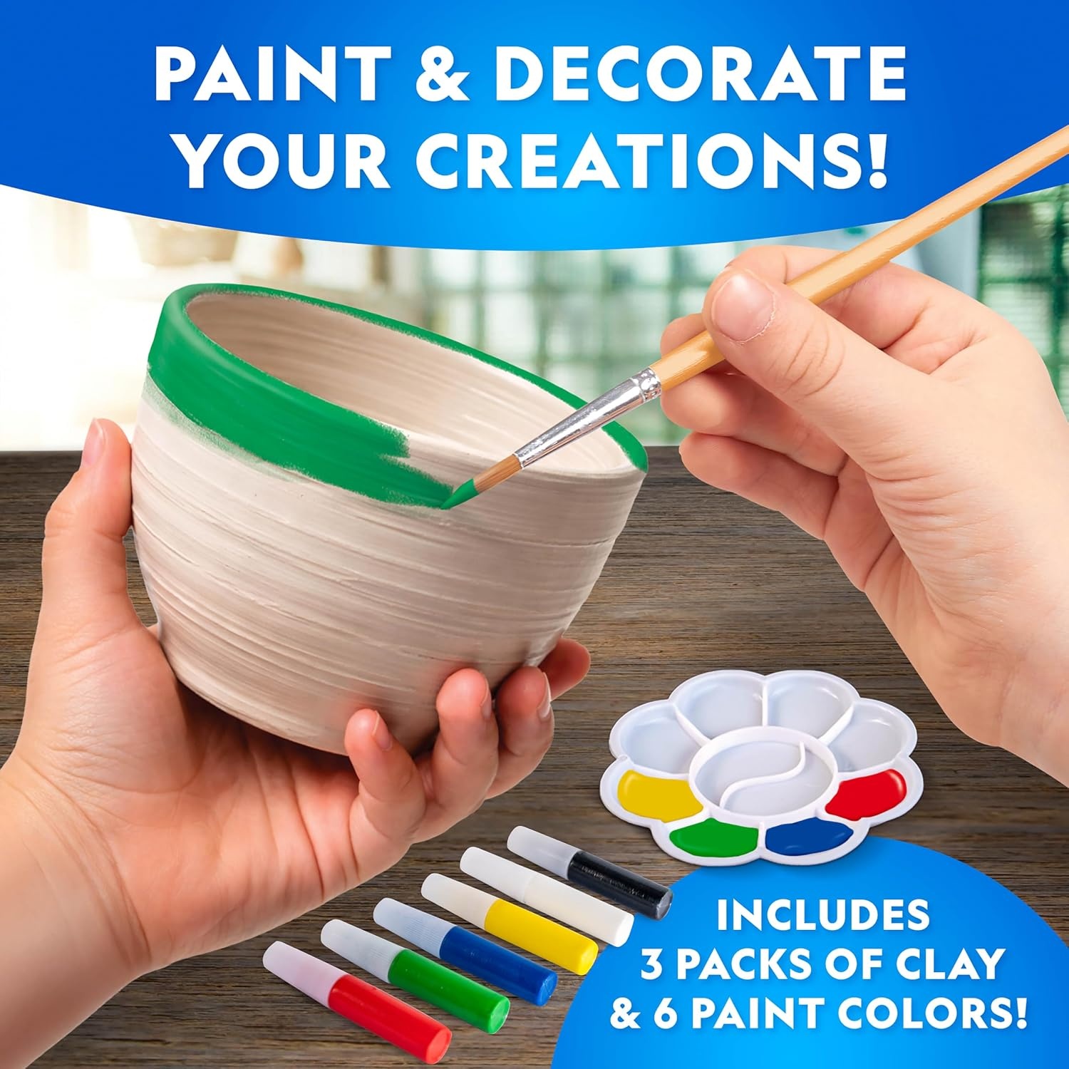 National Geographic Junior Pottery Wheel for Kids Arts & Crafts Kit(Junior Pottery Wheel)