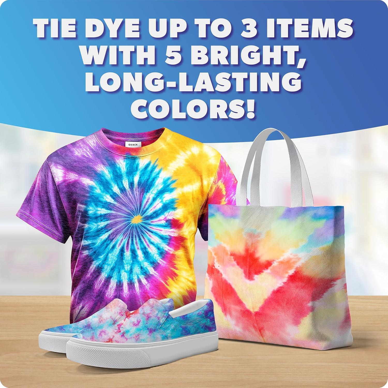 Blue Marble Tie-Dye Dotz 10-Piece Set – Make Vibrant, Colorful Tie Dye Designs with Dotz, Dropper, and Gloves – Fun and Easy Craft Kit for Kids and Beginners(15-Piece Set)