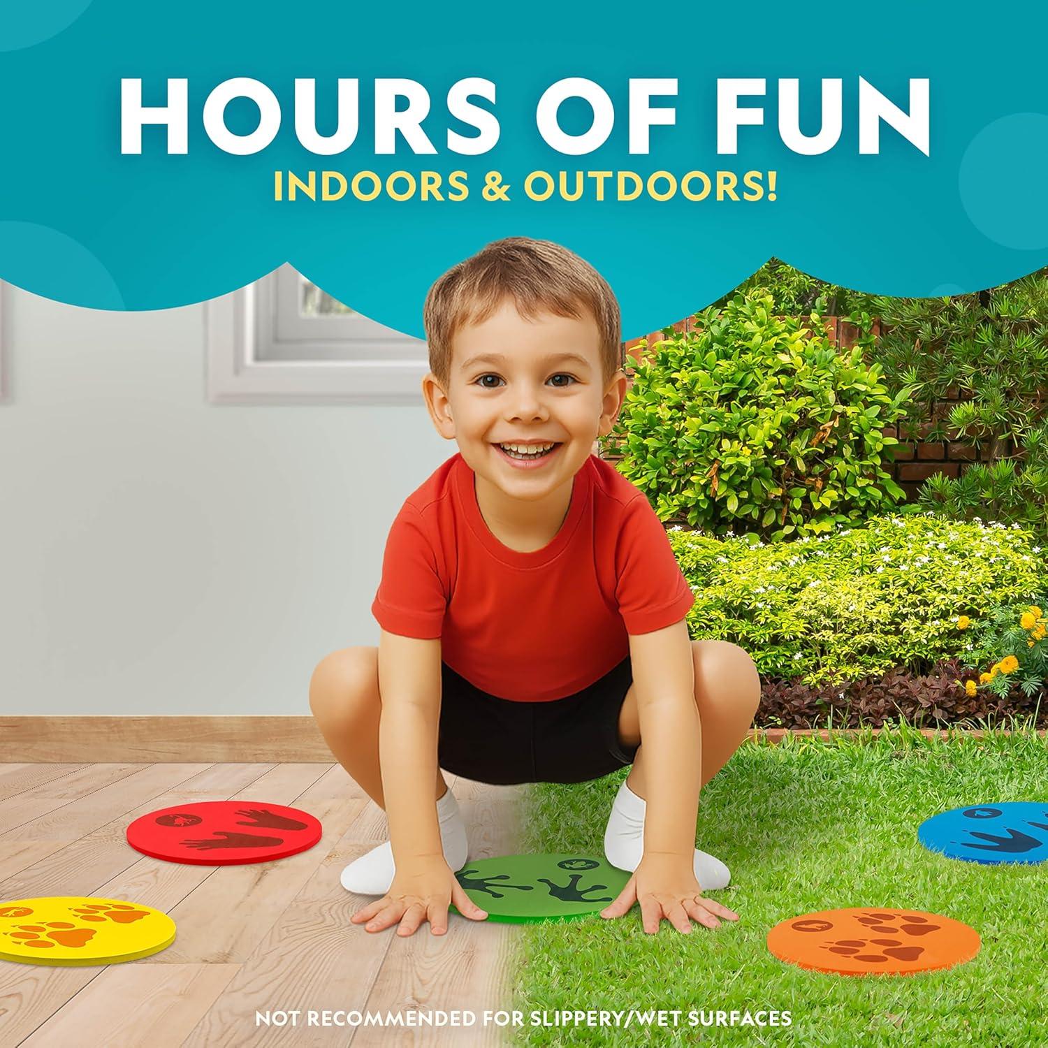 National Geographic Kids Wild Movers Animal Activity Game – Active Play & Animal Movement Game for Kids Ages 3+, Preschool Early Learning Activity with Dice, Landing Pads & Play & Learn Cards