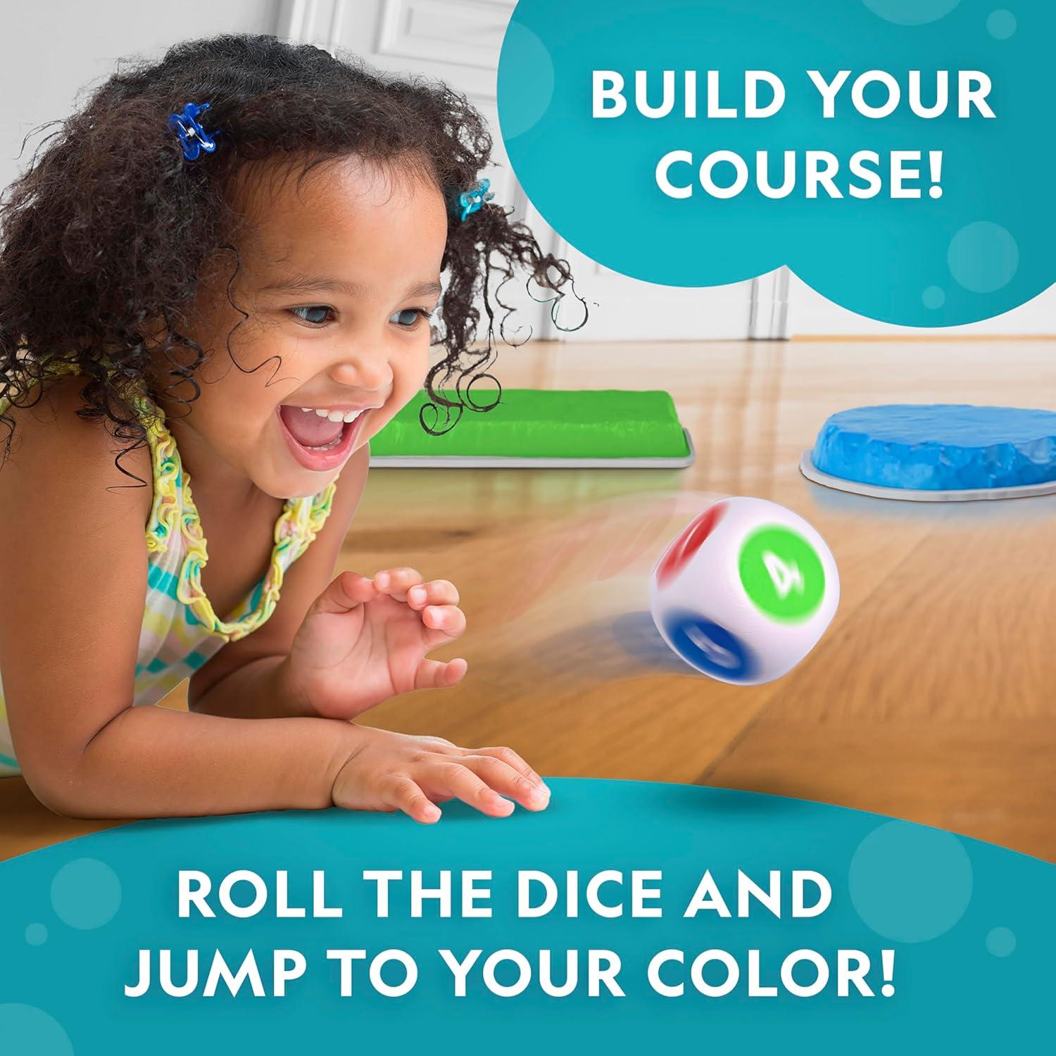 NATIONAL GEOGRAPHIC Stepping Stones for Kids – 6 Durable Non-Slip Stones Encourage Toddler Balance & Gross Motor Skills, Indoor & Outdoor Toys, Balance Stones, Obstacle Course (Amazon Exclusive)(12 Stepping Stones & Beams)