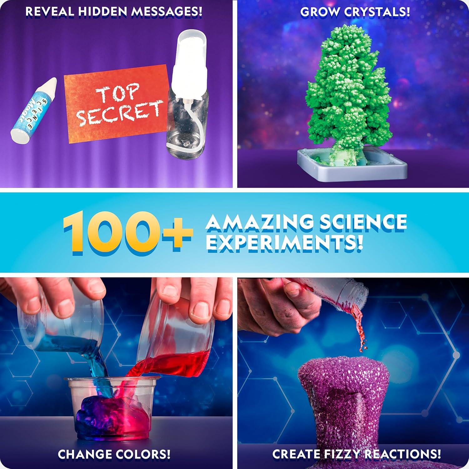National Geographic Amazing Chemistry Set – Chemistry Kit with 100+ Science Experiments Including Crystal Growing and Reactions, Science Kit for Kids, STEM Gift for Boys and Girls (Amazon Exclusive)(Amazing Reactions)