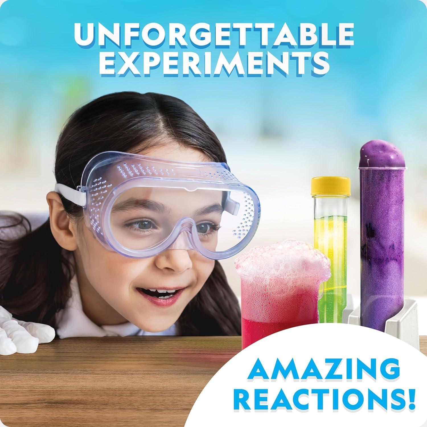 National Geographic Amazing Chemistry Set – Chemistry Kit with 100+ Science Experiments Including Crystal Growing and Reactions, Science Kit for Kids, STEM Gift for Boys and Girls (Amazon Exclusive)(Amazing Reactions)