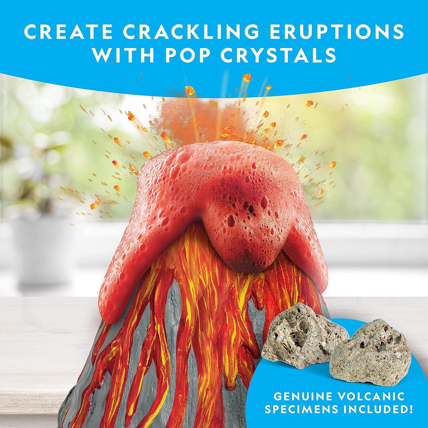 National Geographic Jumbo Volcano Science Kit – 18″ Giant Volcano with Multiple Eruptions, Science Experiments, Science Fair Projects