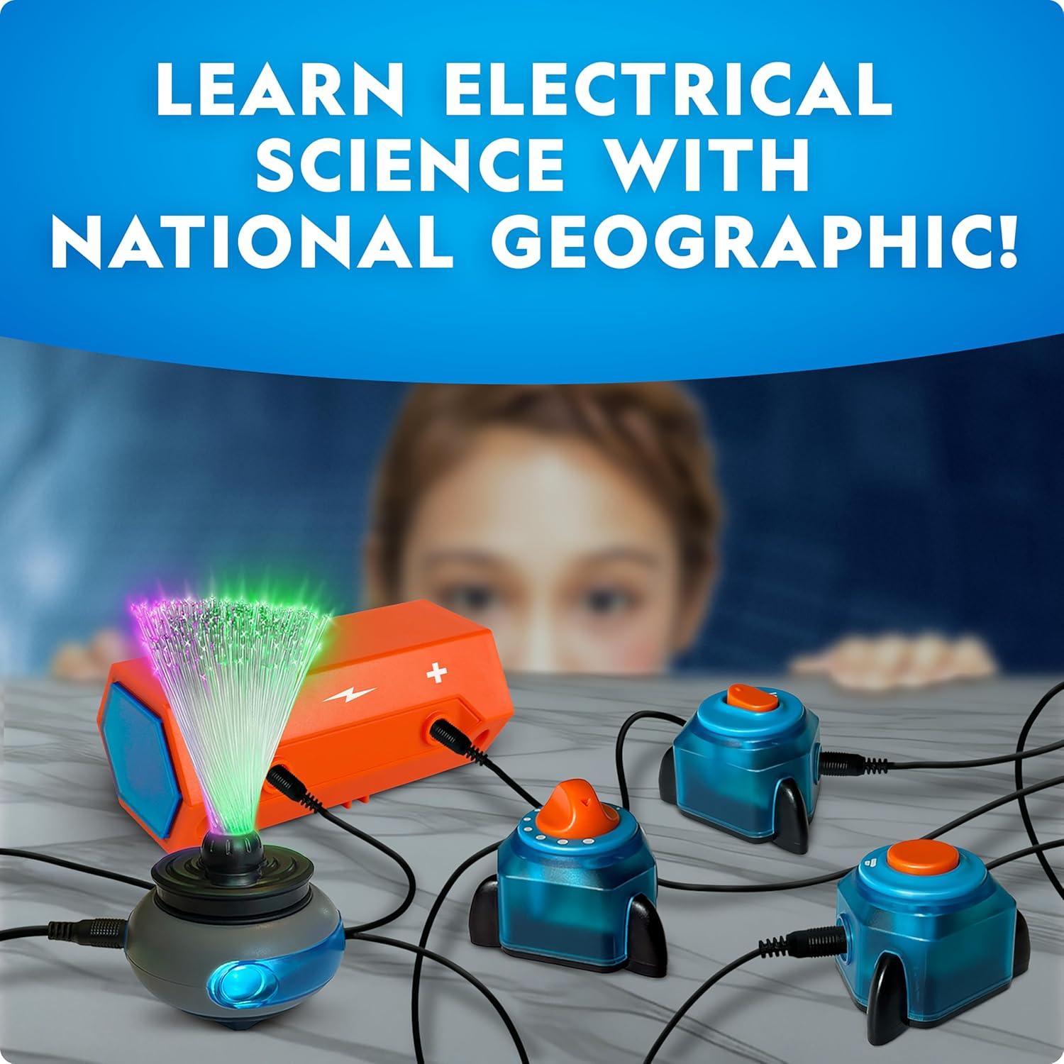 National Geographic Circuit Maker Kit – Electronics Kit for Kids with 120 Electrical Projects, Electric Circuit STEM Toy, Electronic Projects, Electrical Kit for Kids, Electricity Set(60+ Projects)