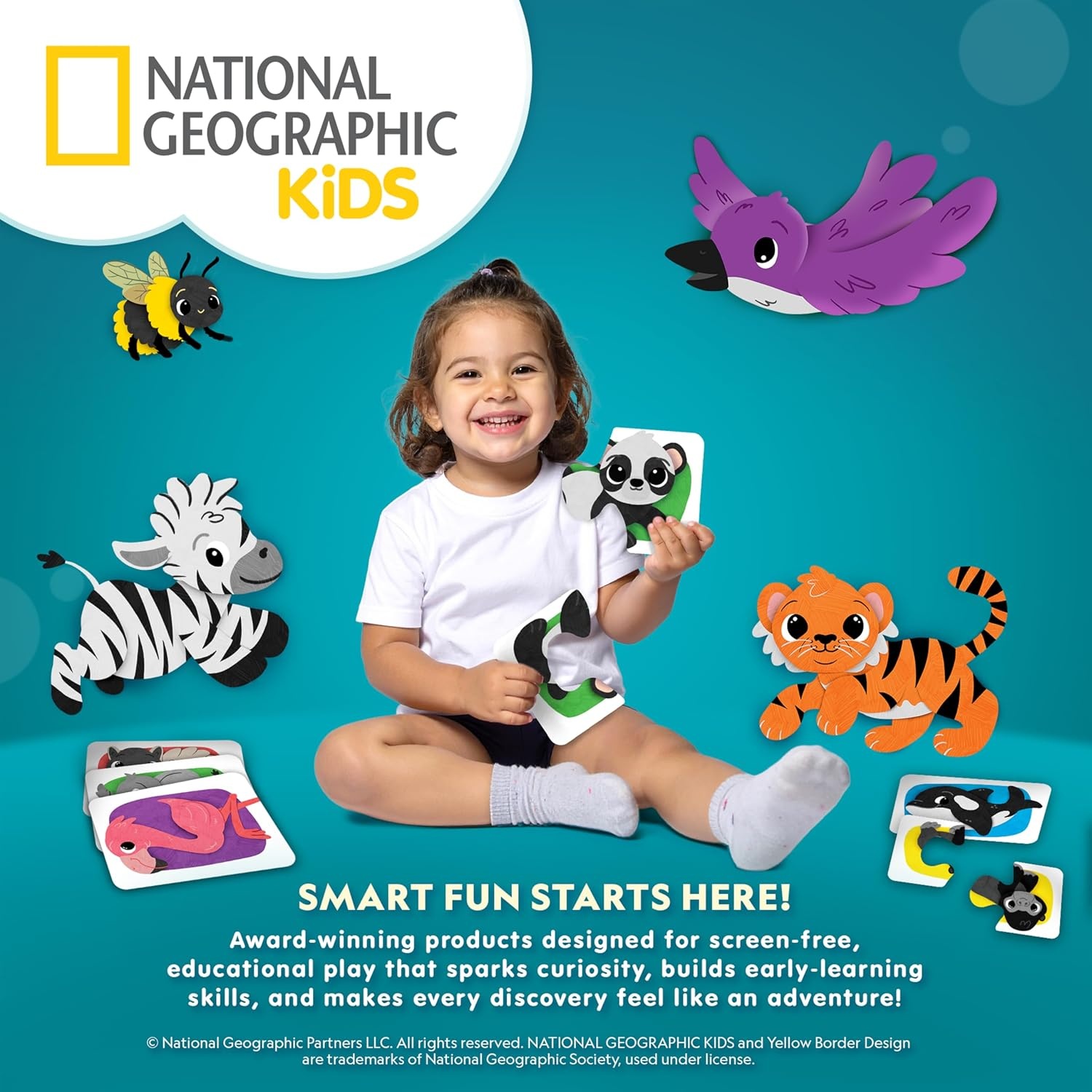 National Geographic Kids Microscope Toy Science Kit, Dino-Scope for Age 3+