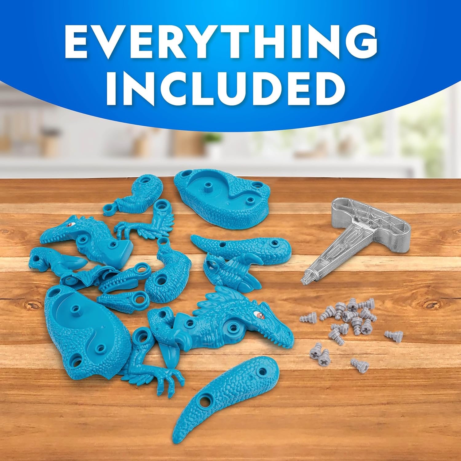 National Geographic Buildable Velociraptor Dinosaur Toys for 3 4 5 6 7 Year Old Boys & Girls, Take Apart Dinosaur Construction Building Toy, STEM Learning Toy Birthday for Kids Ages 4–8