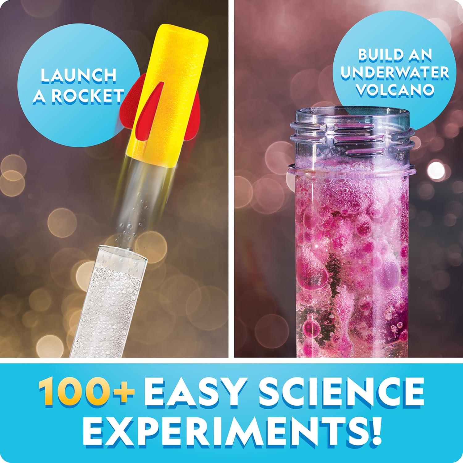 Blue Marble National Geographic Stunning Chemistry Set – Mega Science Kit with 45 Easy Experiments- Make a Volcano and Launch a Rocket, STEM Projects for Kids Ages 8-12, Science Toys