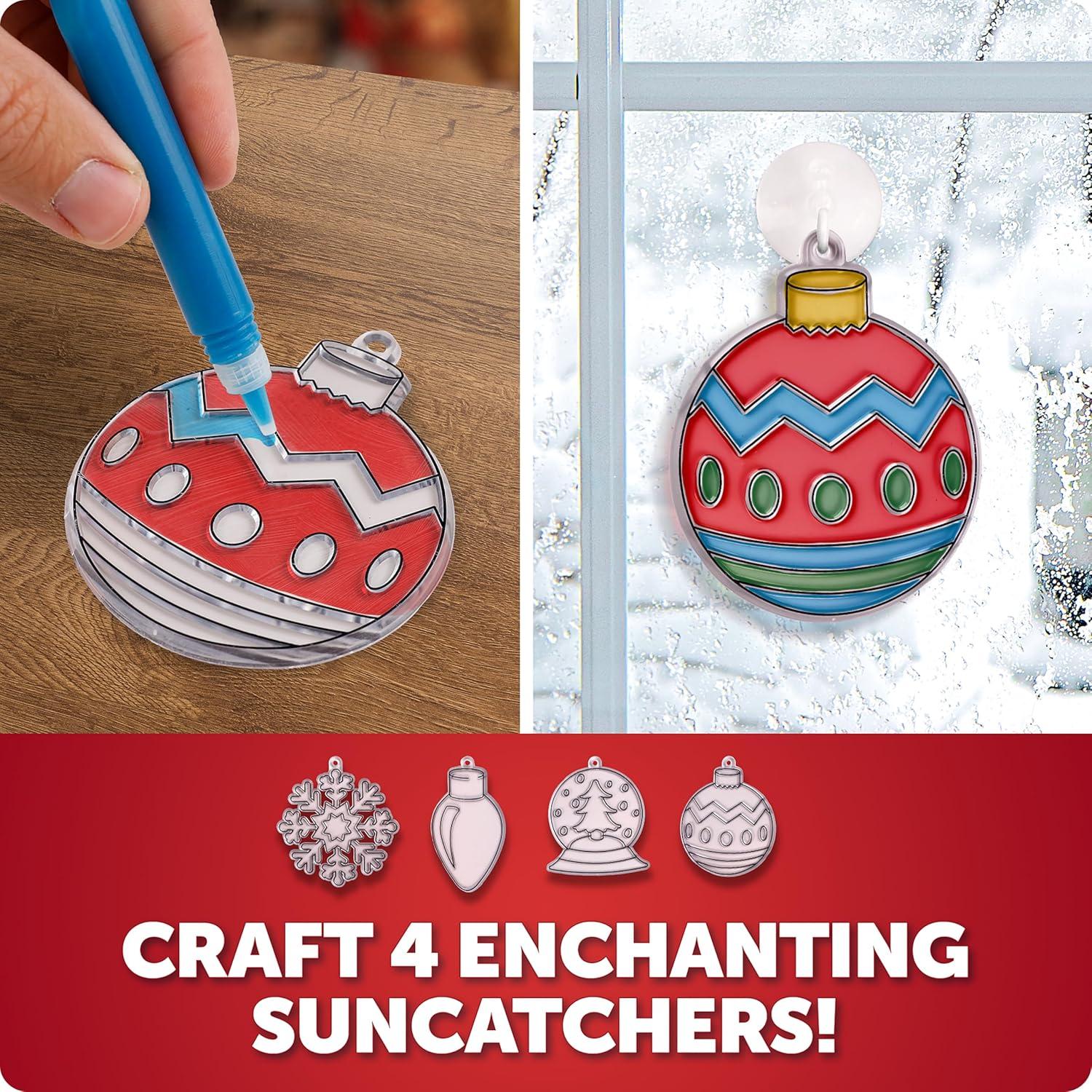 Blue Marble Santa’s Christmas Craft Kit for Kids – 15 Magical Christmas Crafts for Kids, Make Suncatchers, Paint Holiday Rocks, Make Magnetic Tile Art & More for Christmas Gifts, Craft Kits