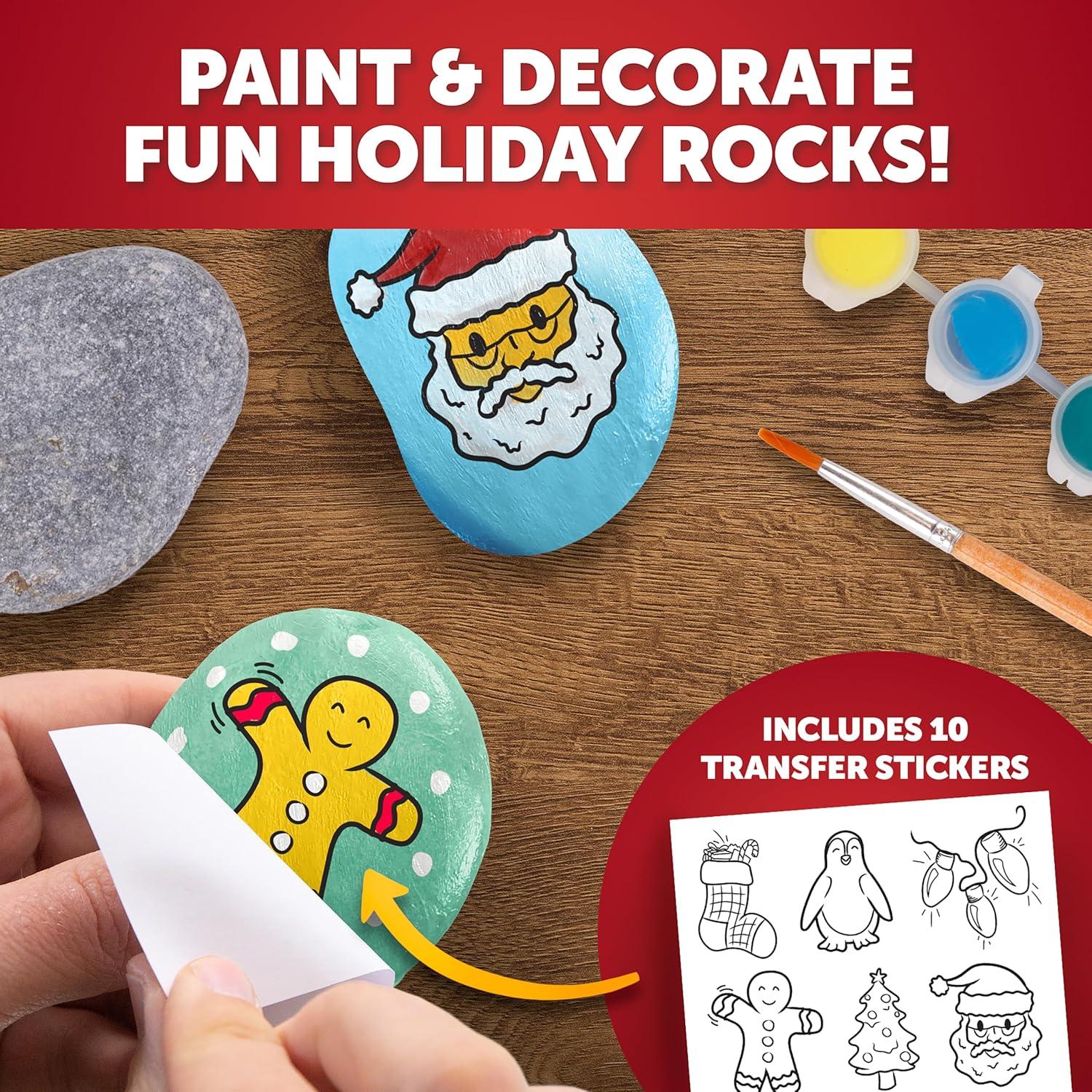 Blue Marble Santa’s Christmas Craft Kit for Kids – 15 Magical Christmas Crafts for Kids, Make Suncatchers, Paint Holiday Rocks, Make Magnetic Tile Art & More for Christmas Gifts, Craft Kits